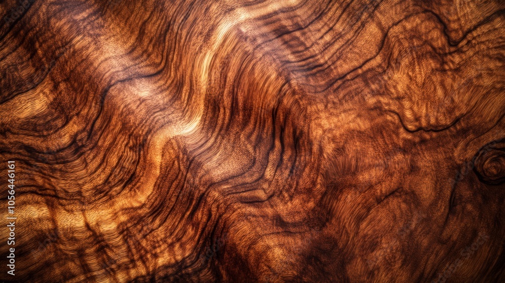 Naklejka premium Vibrant Mahogany Grain Patterns with Diffused Lighting