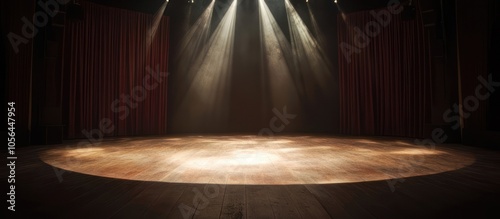 Empty Stage with Spotlight