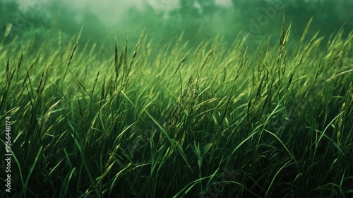 Tall grass sways in the breeze. Perfect for showcasing nature's beauty and tranquility.