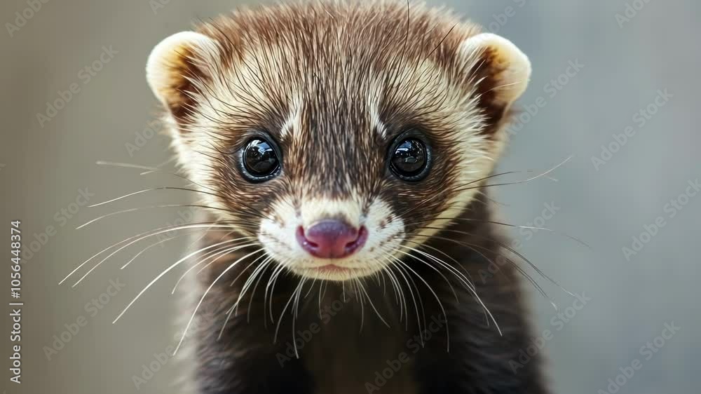 Close-up of a Curious Ferret Close-up of a Curious Ferret