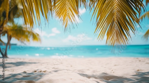 Wallpaper Mural Warm Beach Scene with Soft Focus and Natural Lighting Torontodigital.ca