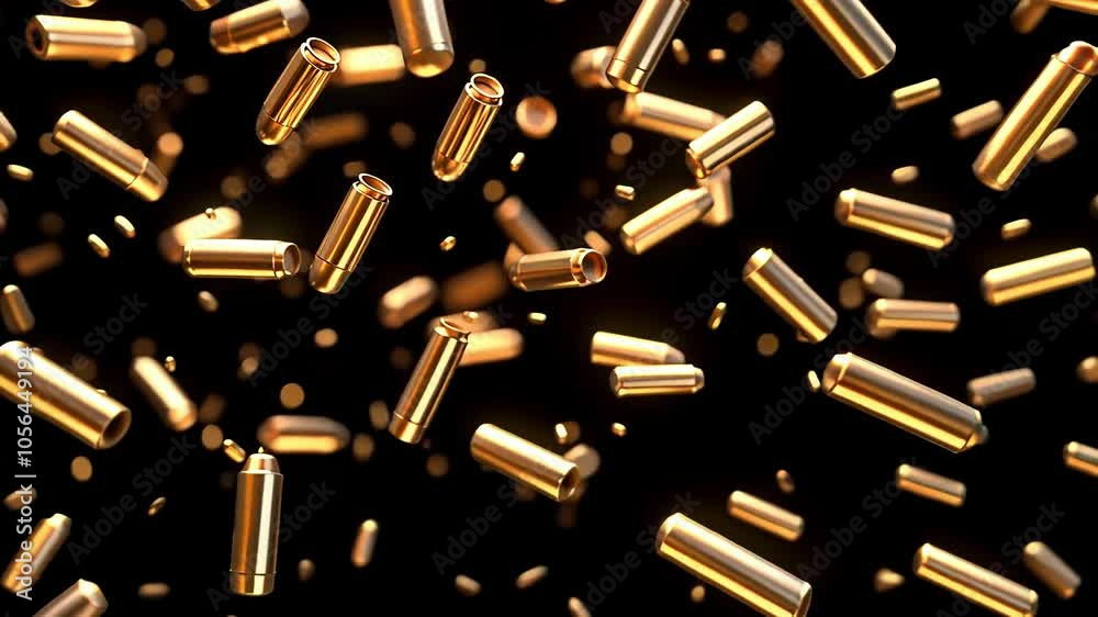 Golden Bullets Flying in Dark Space Golden Bullets Flying in Dark Space