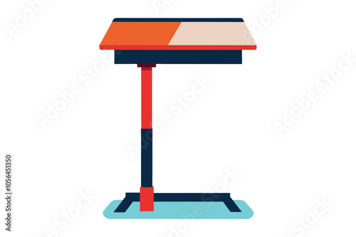 Standing desk vector illustration design.