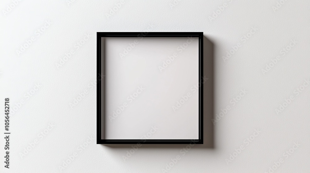 Small, square whiteboard with black frame, isolated on crisp white background, bright and minimal with realistic texture details Small, square whiteboard with black frame, isolated on crisp white background, bright and minimal with realistic texture details