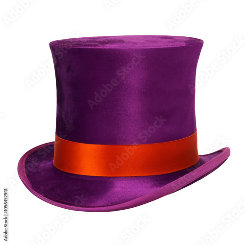 High-Quality PNG Purple Top Hat Isolated on White Background – High Resolution