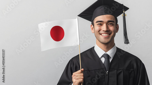 Proud Graduate Holding Japa...