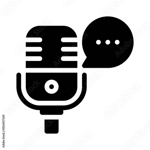 Microphone glyph icon