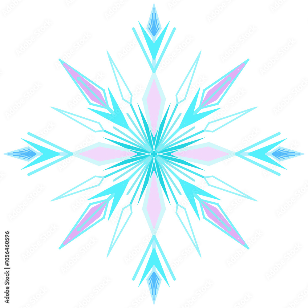 set of four snowflakes set of four snowflakes