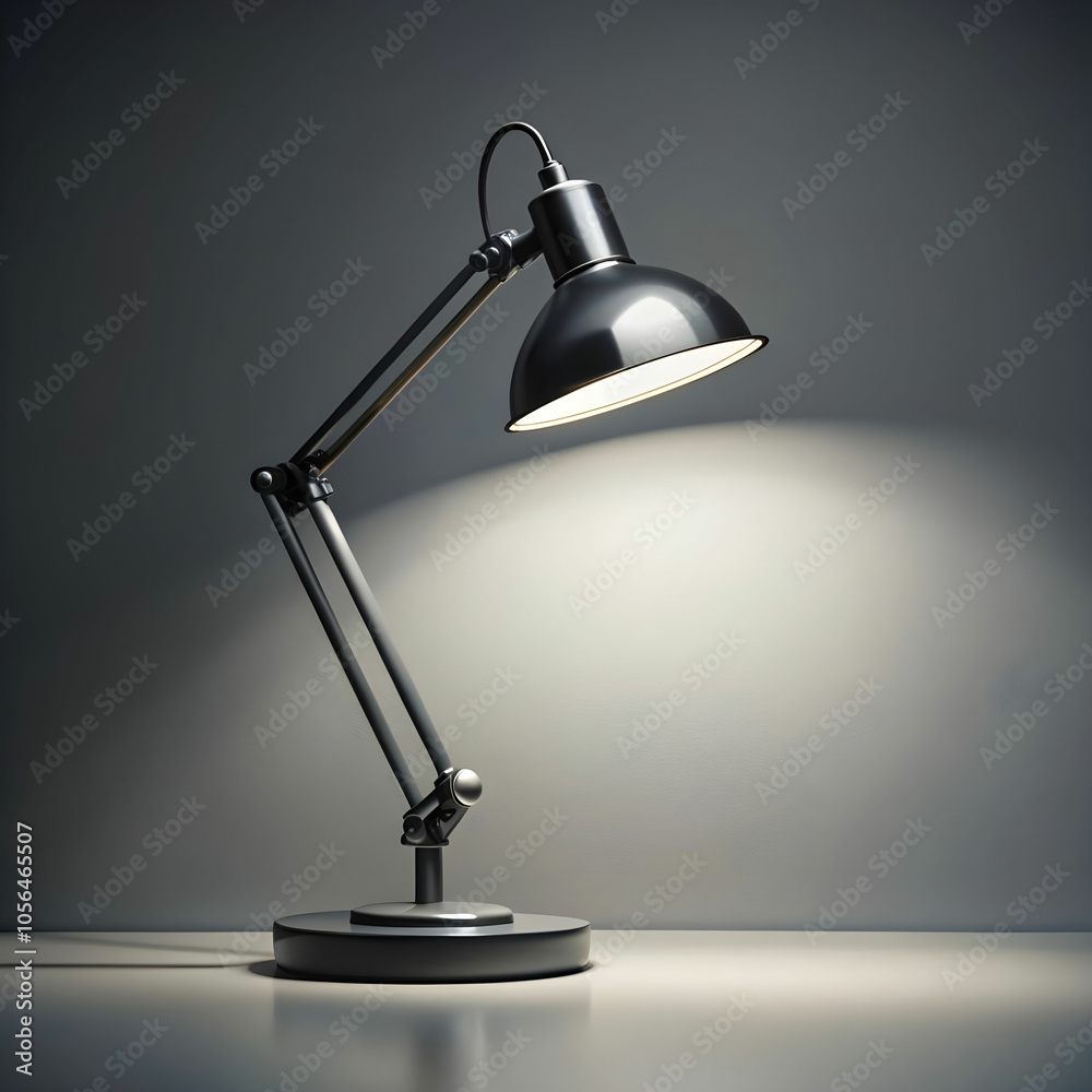 desk lamp with minimalist monochrome background desk lamp with minimalist monochrome background