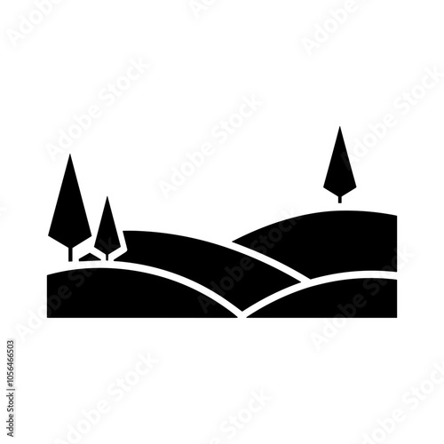 grassland vector icon