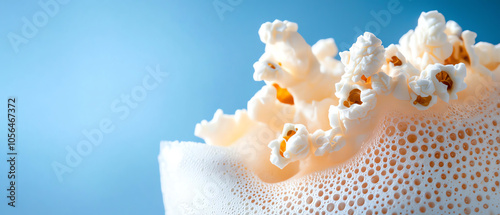 Exploring the intricate textures of giant popcorn a macro perspective on food photography