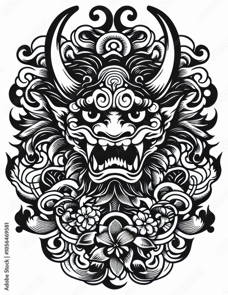 TRIBAL TATOO トライバル タトゥ 刺青 鬼 TRIBAL TATOO トライバル タトゥ 刺青 鬼