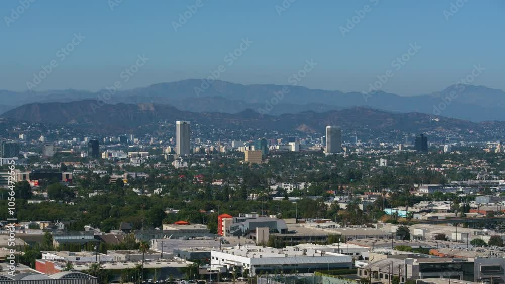Los Angeles Hollywood from Culver City Time Lapse California USA Los Angeles Hollywood from Culver City Time Lapse California USA