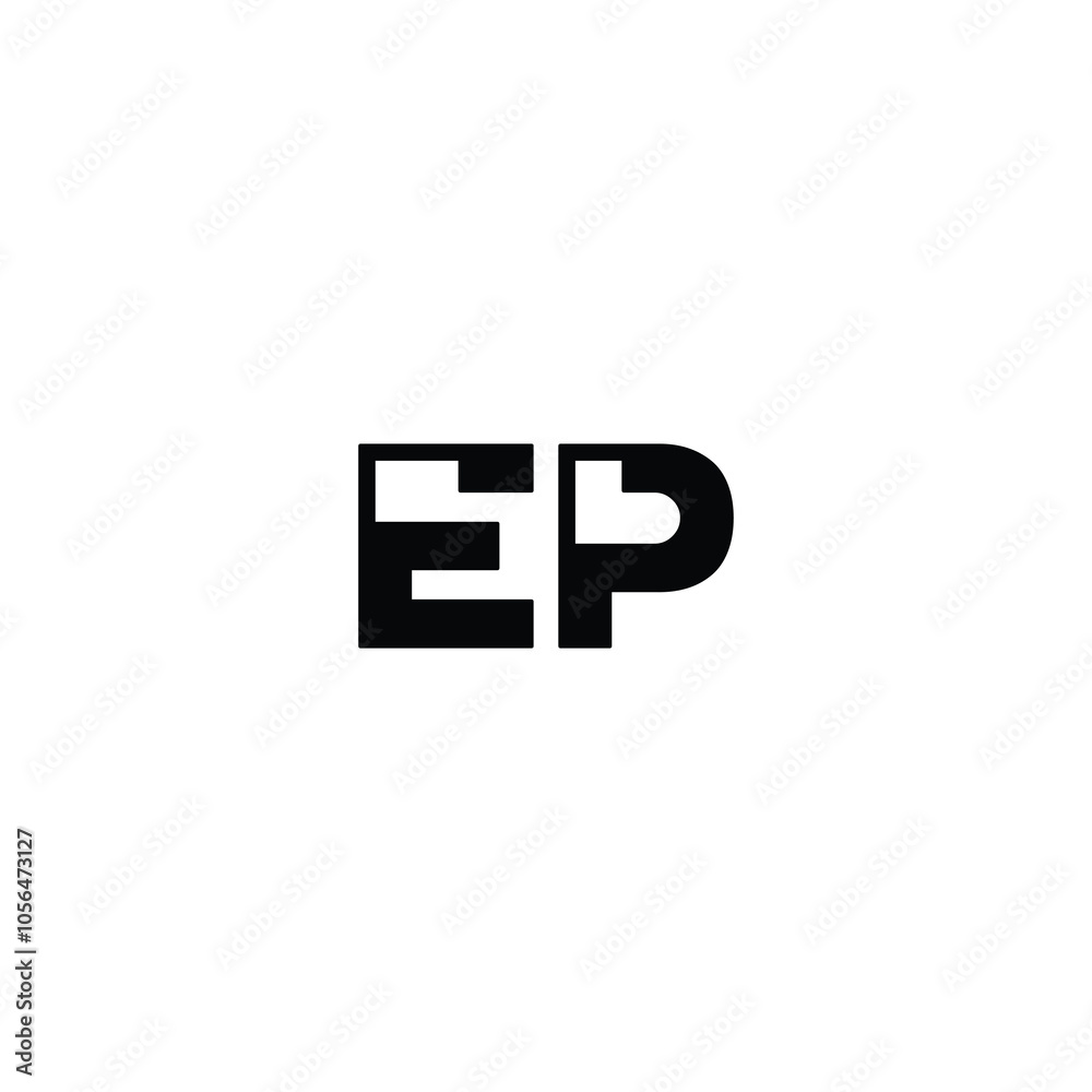 EP monogram logo design letter text name symbol monochrome logotype alphabet character simple logo EP monogram logo design letter text name symbol monochrome logotype alphabet character simple logo