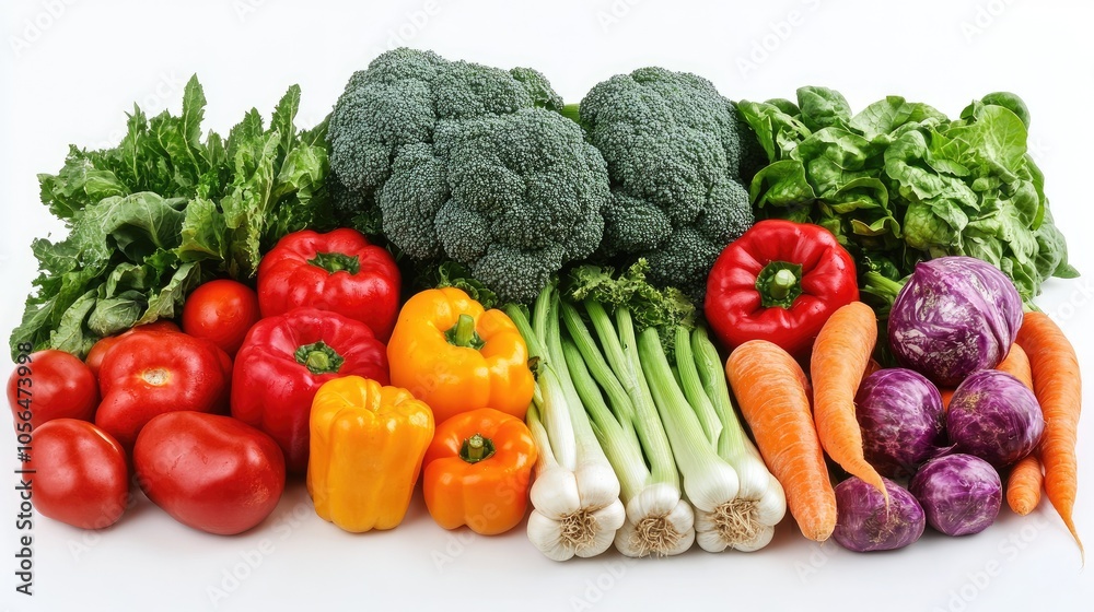 Fresh produce arranged in a row. A colorful display of healthy vegetables, ideal for illustrating a healthy lifestyle or food blog. Fresh produce arranged in a row. A colorful display of healthy vegetables, ideal for illustrating a healthy lifestyle or food blog.