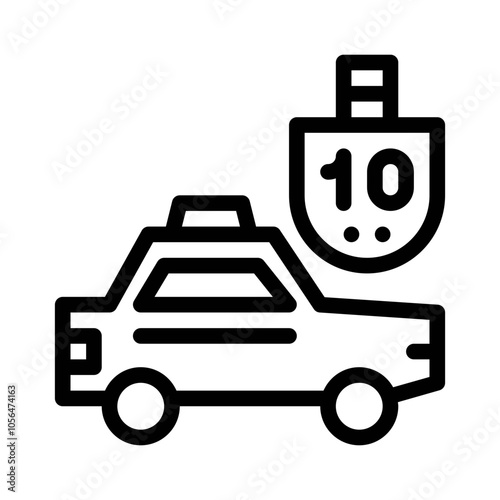 Taxi Meter line icon