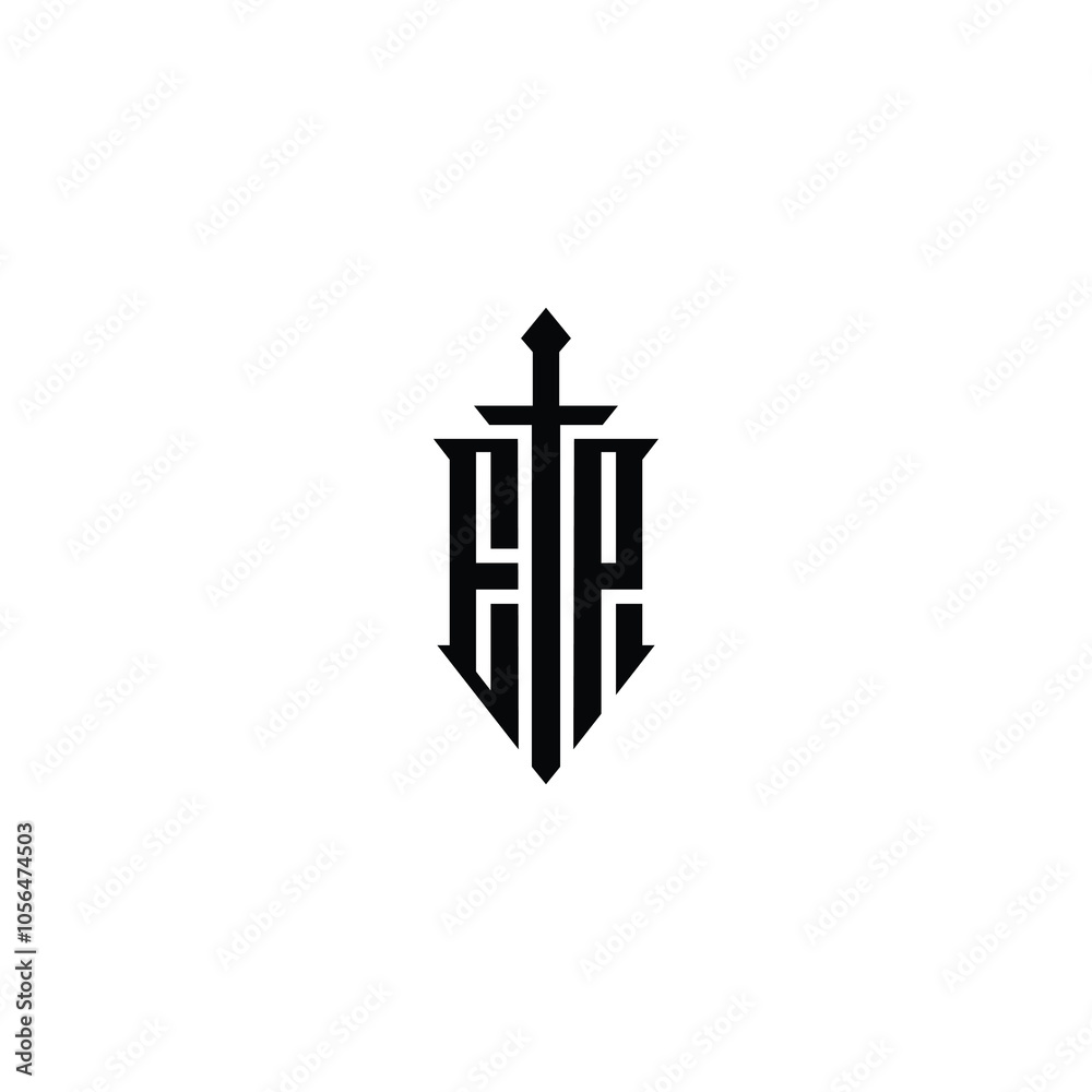 EP monogram logo design letter text name symbol monochrome logotype alphabet character simple logo