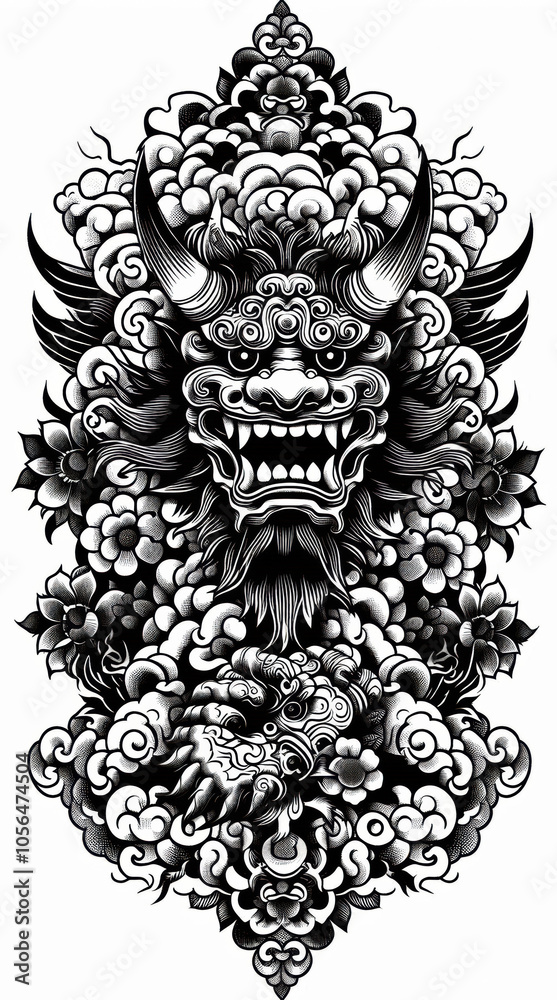 TRIBAL TATOO トライバル タトゥ 刺青 鬼 TRIBAL TATOO トライバル タトゥ 刺青 鬼