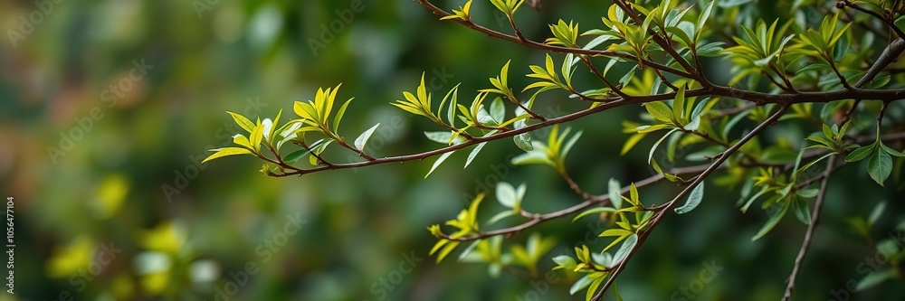 Bitter green background with textured leaves and branches, backdrop, bitter