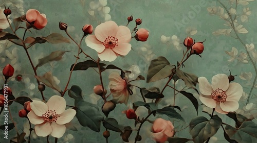 Delicate floral background ...