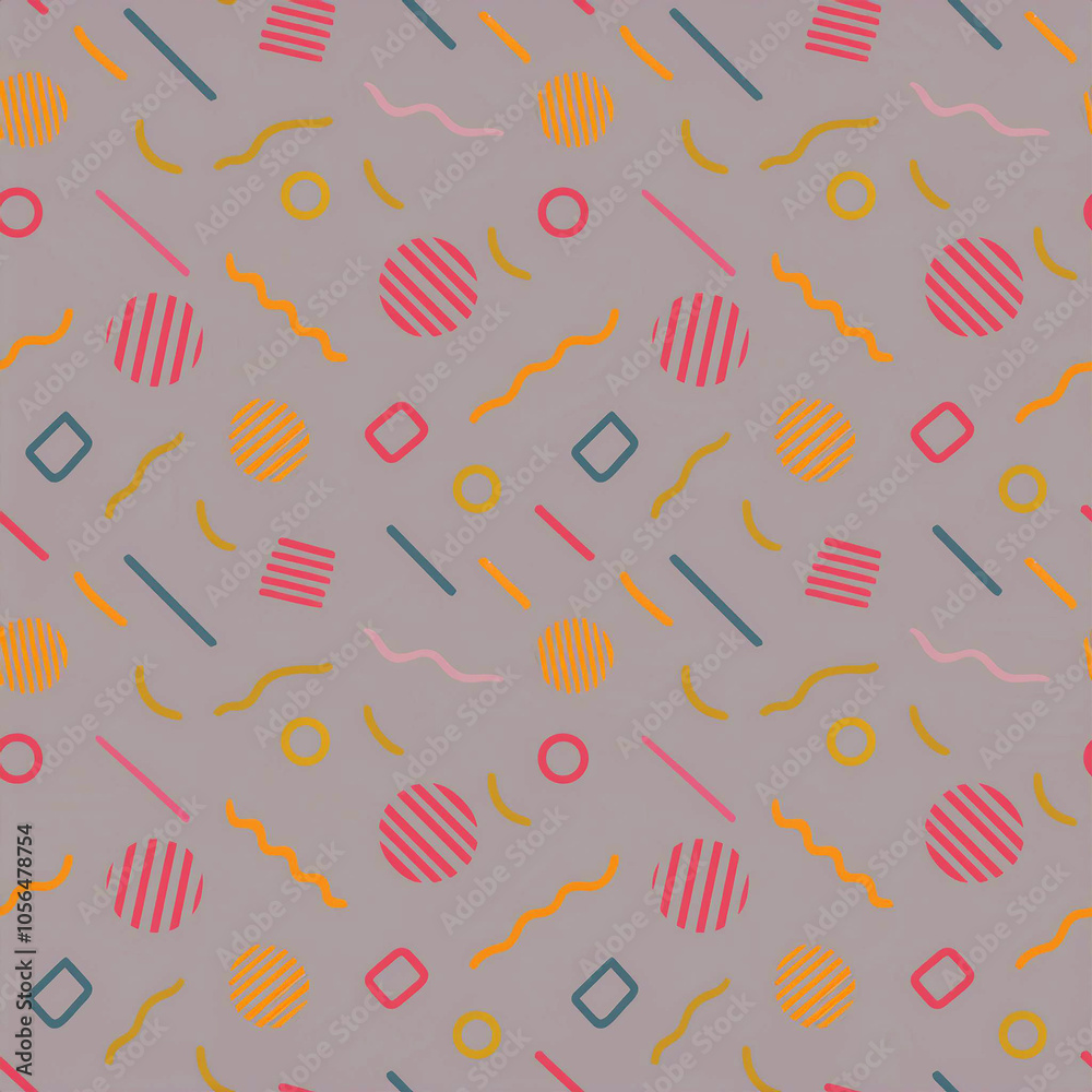 Vibrant Geometric Shapes, Playful Design! Vibrant Geometric Shapes, Playful Design!