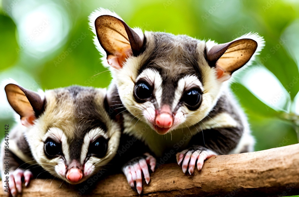 Tiny Twin Sugar Gliders - Sweetest Pair of Marsupial Babies Tiny Twin Sugar Gliders - Sweetest Pair of Marsupial Babies