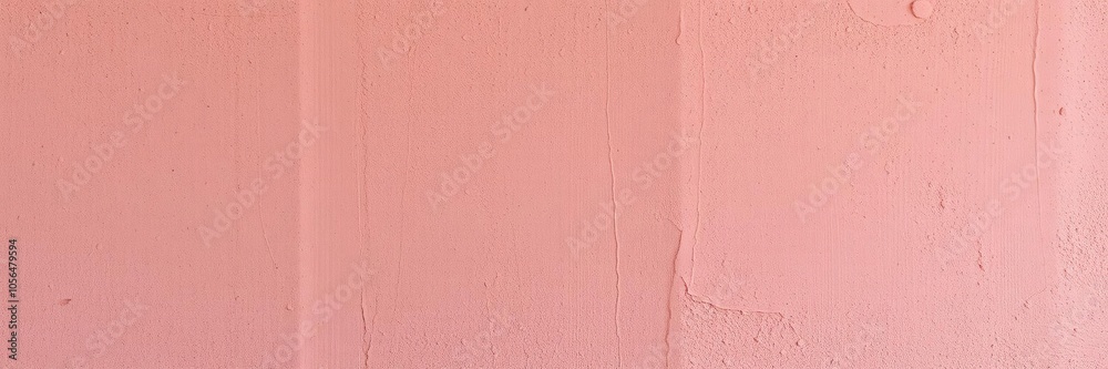 Fototapeta premium Closeup of weathered pink sand wall with rough texture, weathered, architecture
