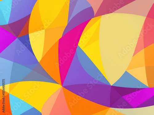 Colorful abstract geometric pattern with vibrant hues, design, abstract, modern