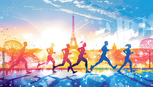 people running in france