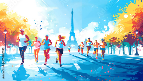 people running in france
