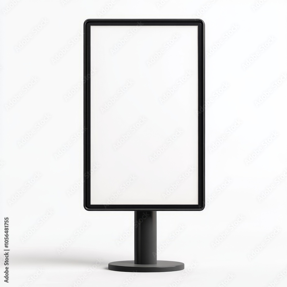 realistic high quality Blank street billboard poster realistic high quality Blank street billboard poster