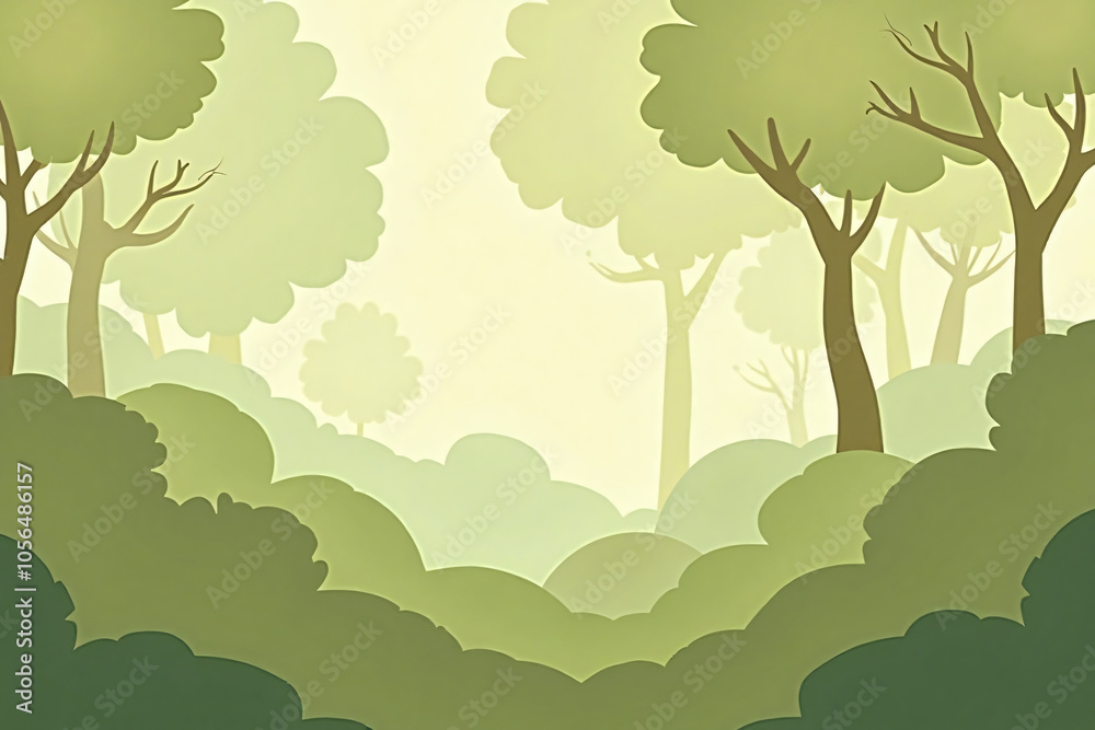 Obraz premium Abstract calming forest canopy