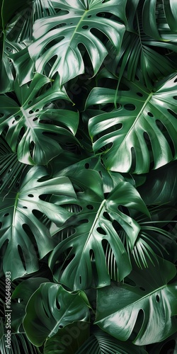 Clean and modern plant decoration with a poster aesthetic