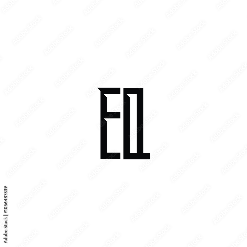 EQ monogram logo design letter text name symbol monochrome logotype alphabet character simple logo EQ monogram logo design letter text name symbol monochrome logotype alphabet character simple logo