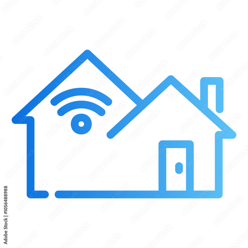smart home Gradient icon smart home Gradient icon