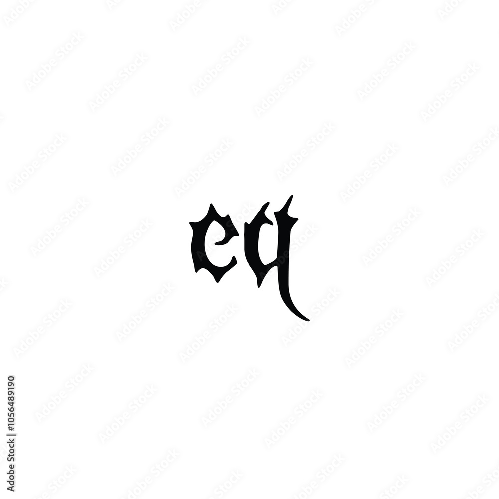 EQ monogram logo design letter text name symbol monochrome logotype alphabet character simple logo EQ monogram logo design letter text name symbol monochrome logotype alphabet character simple logo
