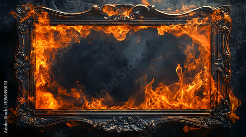 Fire Frame Illustration