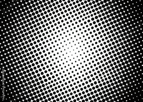 Abstract Halftone Monochrome Dotted Pattern in Candid Photography Style for Modern Art Lovers