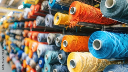 Polyester Fiber: Known for its durability and quick-drying nature, polyester is a synthetic fiber that resists wrinkles and is widely used in apparel and textiles.
 photo