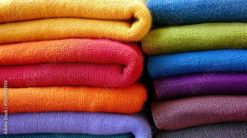 Polyester Fiber: A synthetic fiber celebrated for its durability and wrinkle resistance, polyester dries quickly and is widely used in clothing and textiles.
 photo