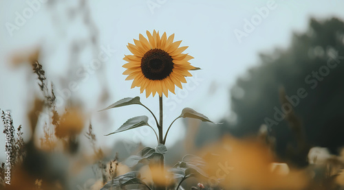 Sunflower Reaching for the Sky photo