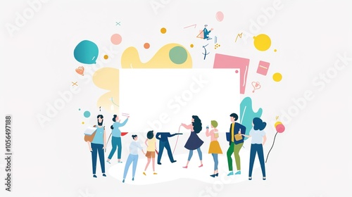 Advertising promotion with a prominent white background offers a clean and eye-catching canvas. Ideal for highlighting products and services, attracting attention and driving customer engagement