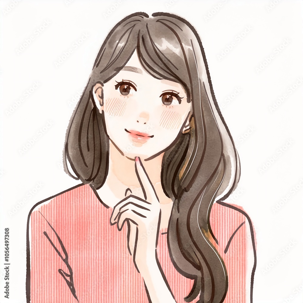 女性・女の子のイラスト素材 女性・女の子のイラスト素材