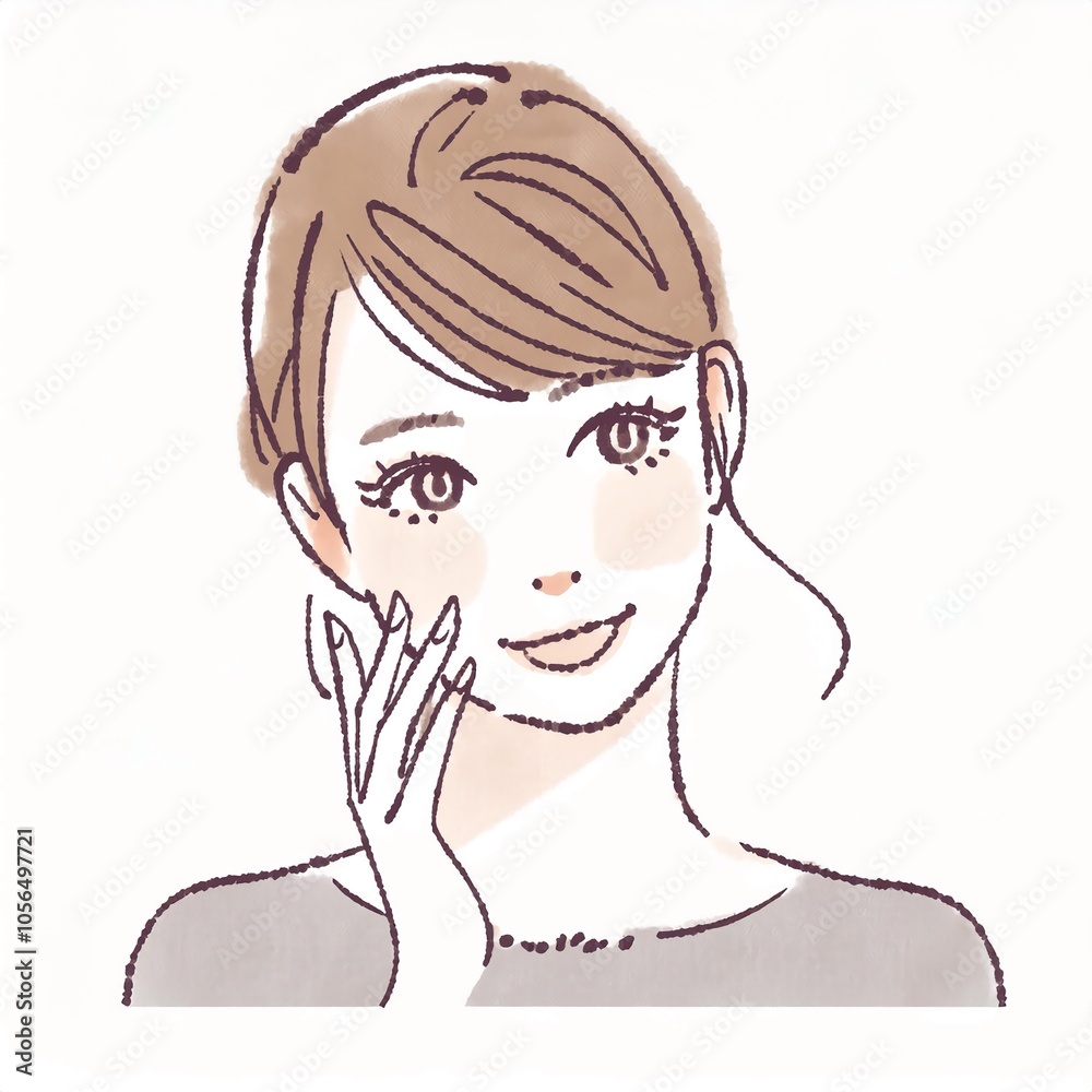 女性・女の子のイラスト素材 女性・女の子のイラスト素材