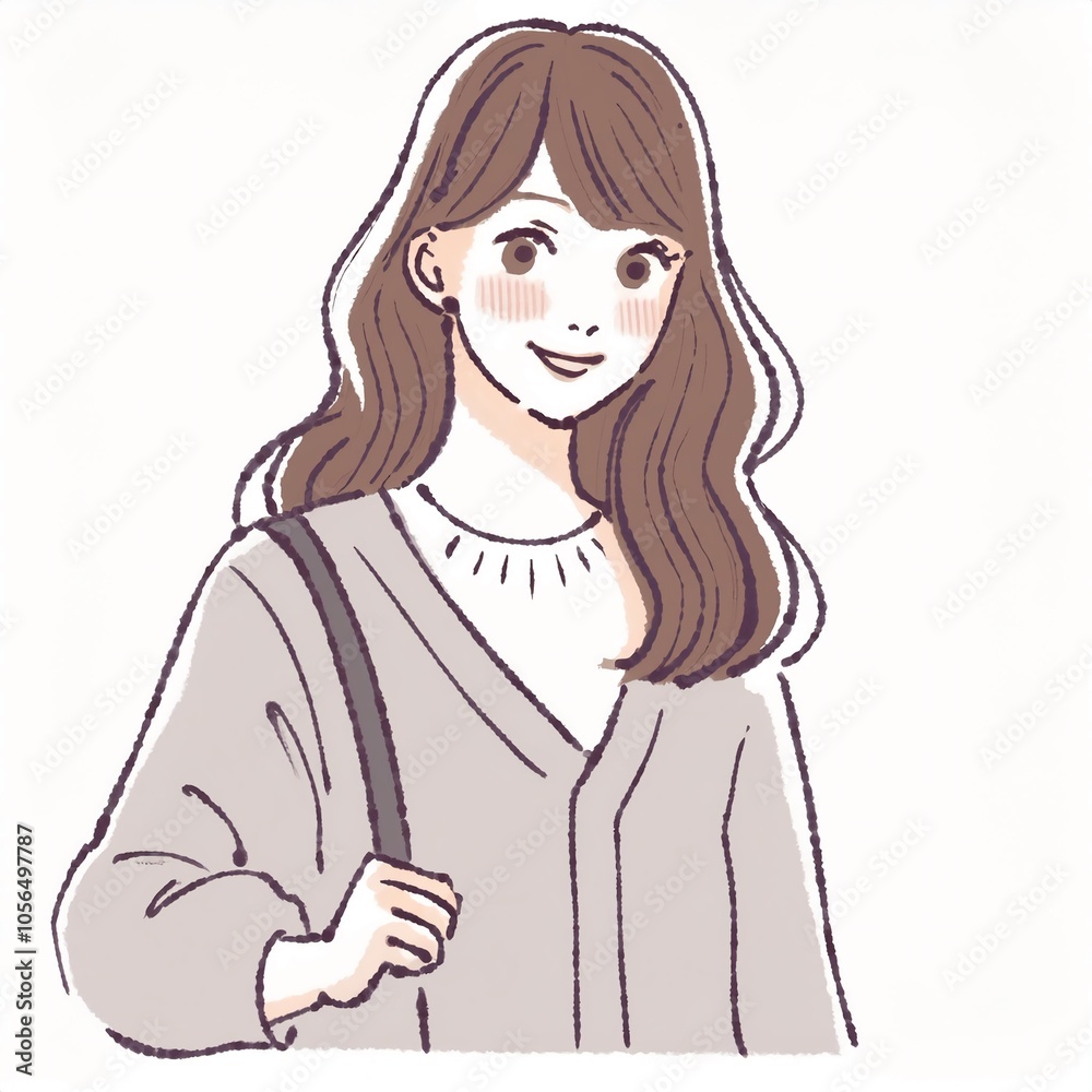 女性・女の子のイラスト素材 女性・女の子のイラスト素材