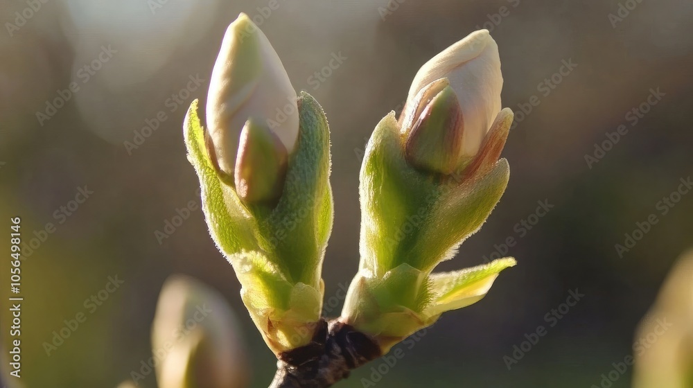 Beautiful Budding Flower Close-Up in Natural Light