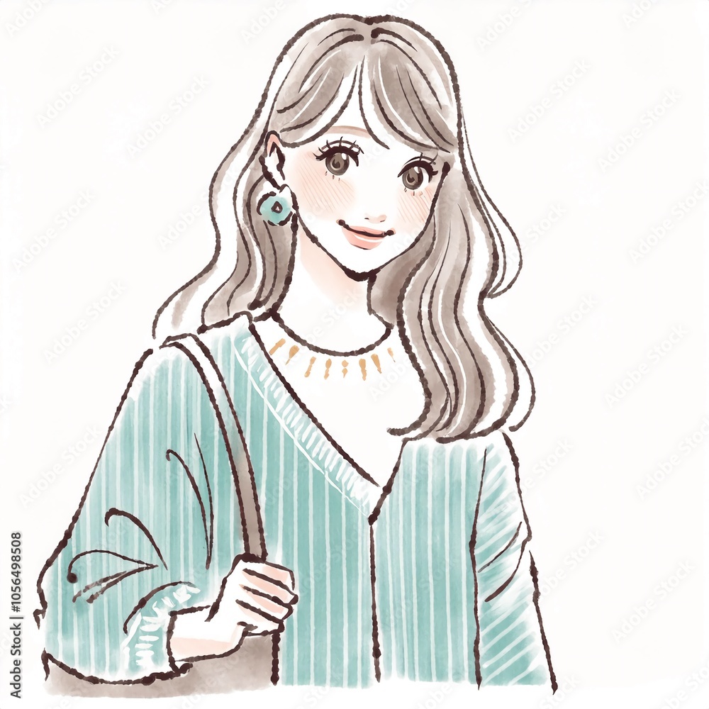 女性・女の子のイラスト素材 女性・女の子のイラスト素材