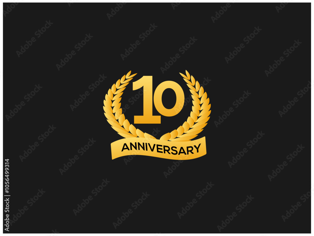 Naklejka premium Digital Affection Anniversary Vector Elements