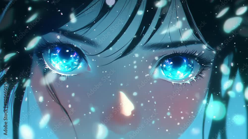 Mesmerizing Anime Eyes Seamless Loop Background Video Art Mesmerizing Anime Eyes Seamless Loop Background Video Art