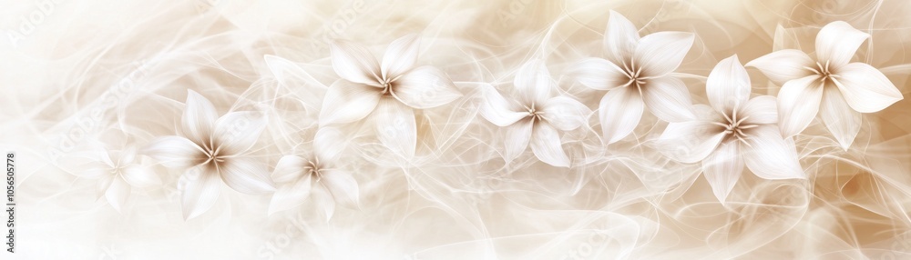 A soft, ethereal background featuring delicate white flowers and gentle swirls of light. A soft, ethereal background featuring delicate white flowers and gentle swirls of light.